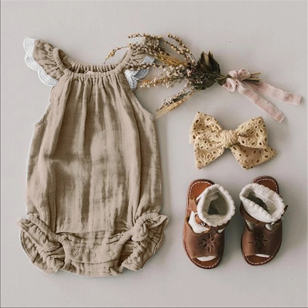 Buttercup Ruffle Embroidered Romper - Picture 5 of 5
